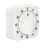 60 Minutes Kitchen Timer Countdown Alarm Reminder HILIFE Cooking Tools Mechanical Timer White Square