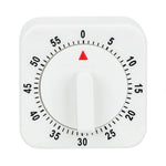 60 Minutes Kitchen Timer Countdown Alarm Reminder HILIFE Cooking Tools Mechanical Timer White Square