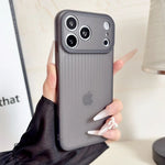 Corrugated Soft Matte TPU Case for iPhone 17 Pro Max 16 15 14 13 12 Pro Max Luxury Ultra Thin Translucent Phone Protection Cover