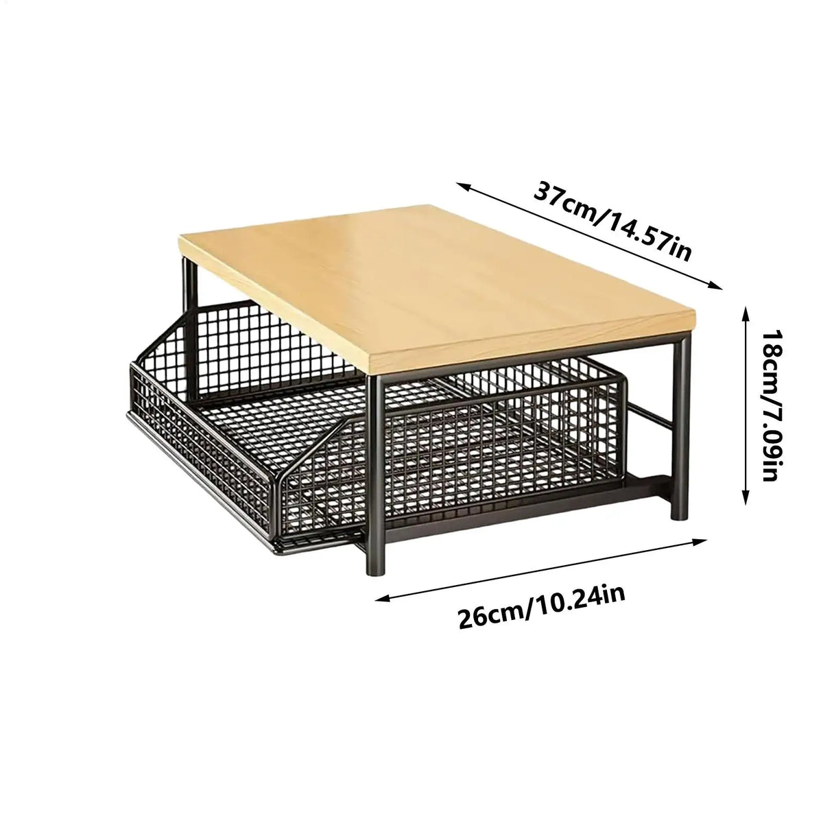 Kitchen Countertop Organizer Double Layer Organize Shelf Counter Organizer Drawer Microwave Spices Shelf Kitchen accessories