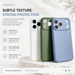 Corrugated Soft Matte TPU Case for iPhone 17 Pro Max 16 15 14 13 12 Pro Max Luxury Ultra Thin Translucent Phone Protection Cover