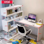 Modern Computer Desk with Bookshelf Standing Desk Shelf High-Quality Wooden Bookshelf with Computer Deskمكتب كمبيوتر مكتبي