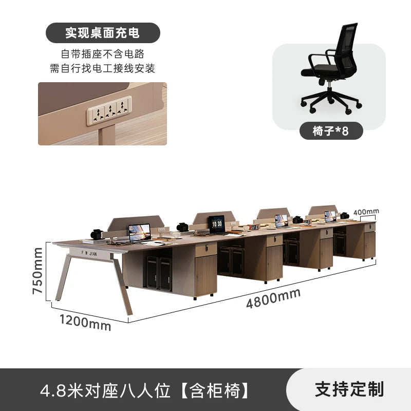 Simple Fashion Office Desk Chinese Style Wooden Beauty Decoration Clear Unique Office Desk Lounge Meuble Bureau Home Furniture