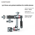 Leaplight LYR3 3-Axis Universal Phone Gimbal Stabilizer Tilt Adjustable 360 Degree Rotation for Video Recording Live Streaming