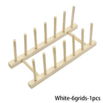 Kitchen Storage Organization Multi Functional Storage Rack Tableware Drainboard Woodiness Dish Drying Rack Kitchens Accessories