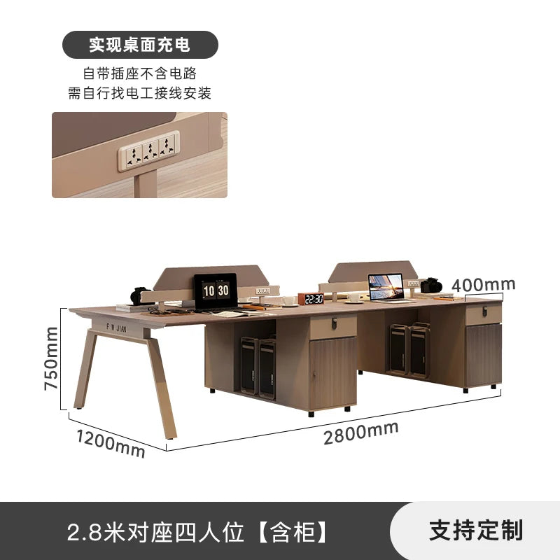 Simple Fashion Office Desk Chinese Style Wooden Beauty Decoration Clear Unique Office Desk Lounge Meuble Bureau Home Furniture