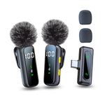 Wireless Lavalier Microphone, with a Sturdy and Rotatable Clip, Long Battery Life, Suitable for Type-C Interface Devices