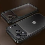 Luxury Plating Matte Hard Phone Case for iPhone 18 17 Air 16 15 14 13 ProMax Camera Lens Film Protector Frosted Shockproof Cover