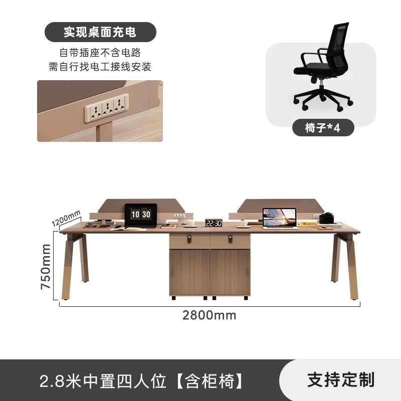 Simple Fashion Office Desk Chinese Style Wooden Beauty Decoration Clear Unique Office Desk Lounge Meuble Bureau Home Furniture
