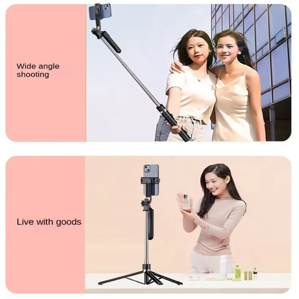 Extendable 1.7m Tripod Selfie Stick Wireless Bluetooth Remote Portable Smartphone Tripod Stand Mount For iOS Android Phone