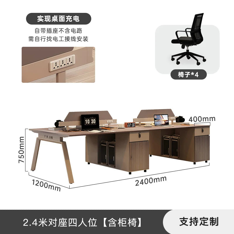 Simple Fashion Office Desk Chinese Style Wooden Beauty Decoration Clear Unique Office Desk Lounge Meuble Bureau Home Furniture