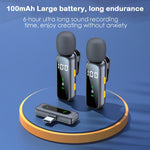 Wireless Lavalier Microphone, with a Sturdy and Rotatable Clip, Long Battery Life, Suitable for Type-C Interface Devices