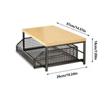 Kitchen Countertop Organizer Double Layer Organize Shelf Counter Organizer Drawer Microwave Spices Shelf Kitchen accessories