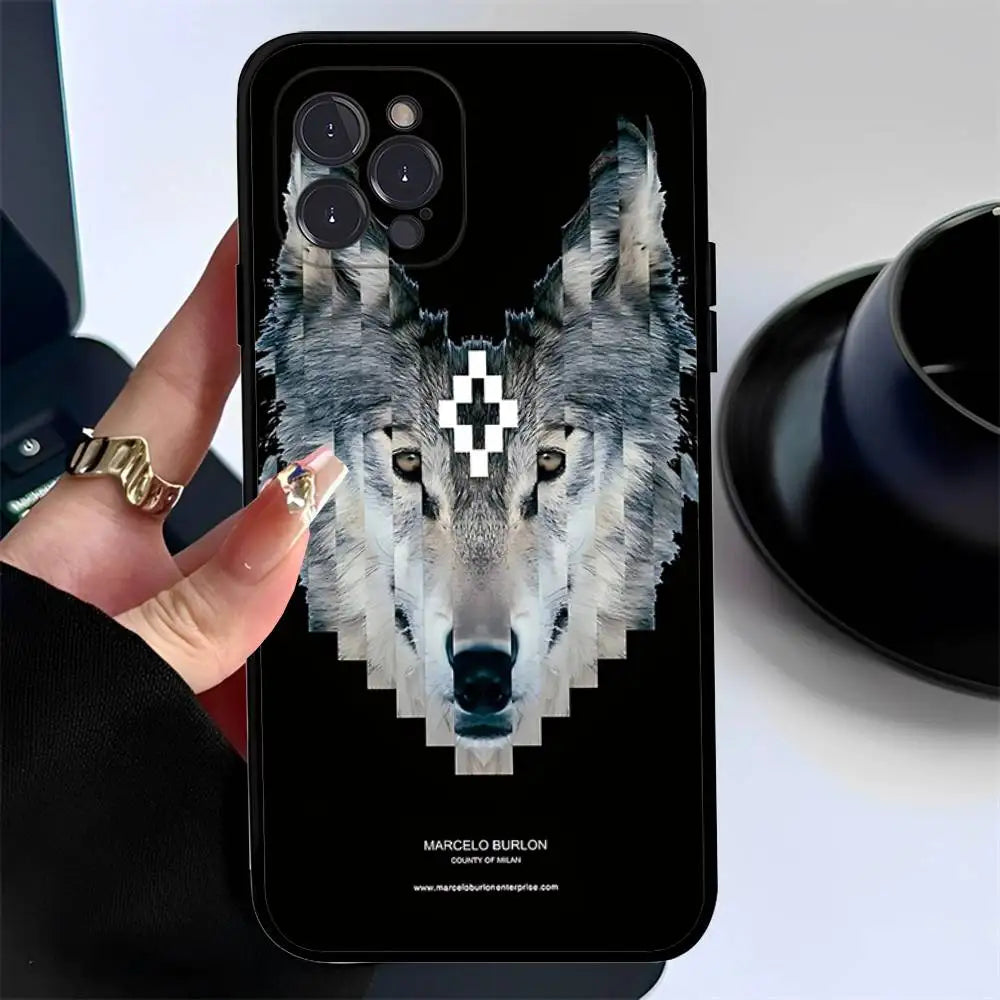 Fashion Burlons Design-Marceloes Phone Case For IPhone 14 Plus 13 Mini 11 16 15 17 Pro Max Protection Shockproof