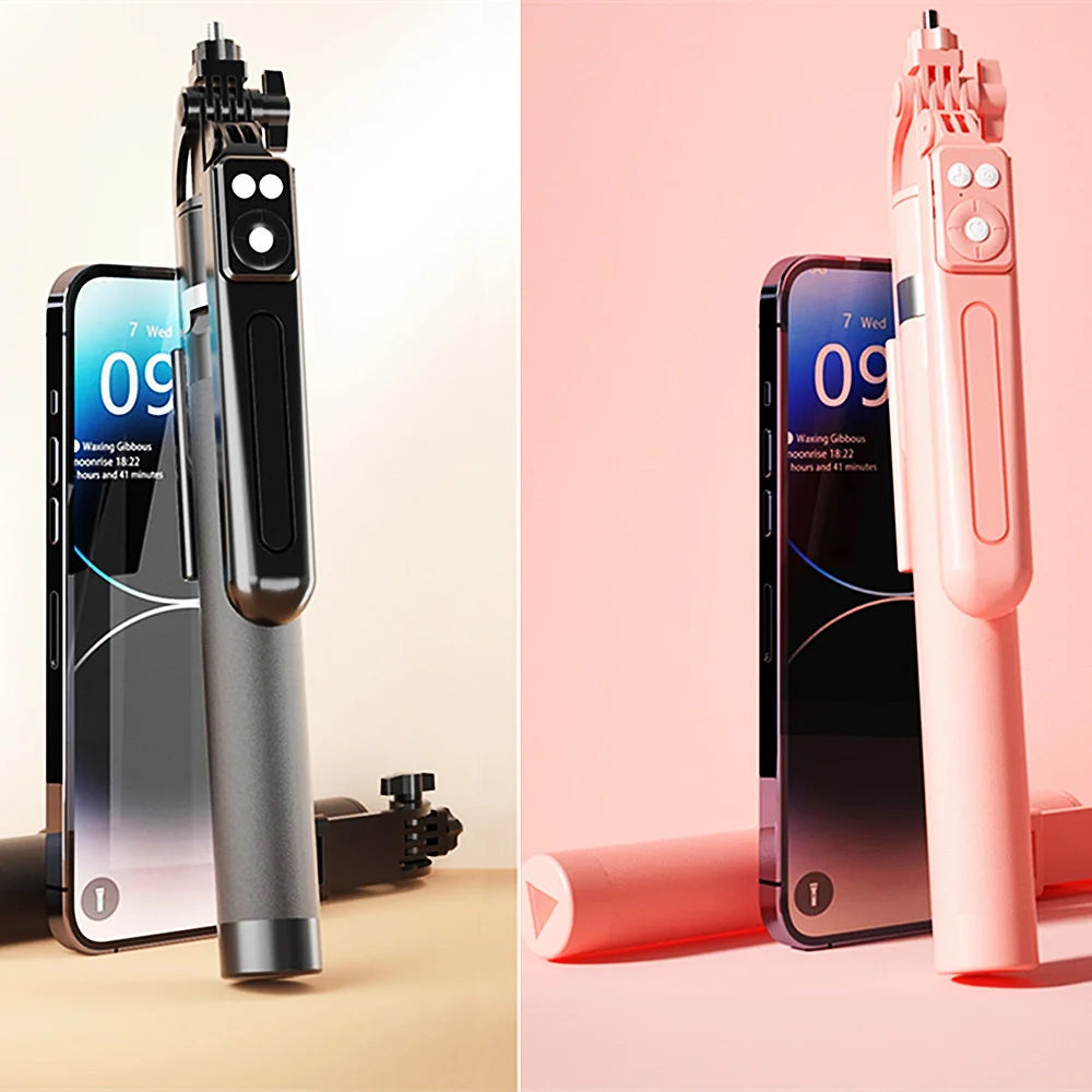 Extendable 1.7m Tripod Selfie Stick Wireless Bluetooth Remote Portable Smartphone Tripod Stand Mount For iOS Android Phone
