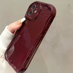 Anti Drop For Phone Case For iPhone 17 Pro 17 16 15 14 13 12 11 Pro Max 16 15 Plus Protection 3D Korean Ripple Soft Cover Coque