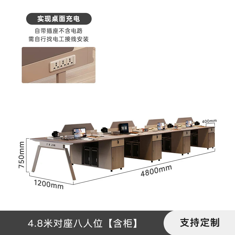 Simple Fashion Office Desk Chinese Style Wooden Beauty Decoration Clear Unique Office Desk Lounge Meuble Bureau Home Furniture