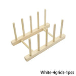 Kitchen Storage Organization Multi Functional Storage Rack Tableware Drainboard Woodiness Dish Drying Rack Kitchens Accessories