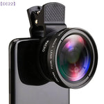 （CC22）2in1 Fisheye Phone Lens 0.45X Wide Angle Zoom Fish Eye Macro Lenses Camera Kits With Clip Lens On The Phone For Smartphone