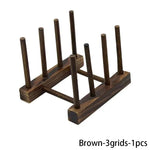 Kitchen Storage Organization Multi Functional Storage Rack Tableware Drainboard Woodiness Dish Drying Rack Kitchens Accessories