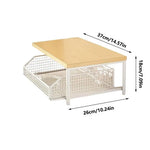 Kitchen Countertop Organizer Double Layer Organize Shelf Counter Organizer Drawer Microwave Spices Shelf Kitchen accessories