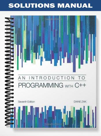 Solutions Manual for An Introduction to Programming With C++ 6th Edition by Diane Zak
